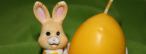 Titelbild Ein Hase und Osterkerze Titelbild Ein Hase und Osterkerze